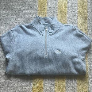authentic stussy half zip sweatshirt. size xl